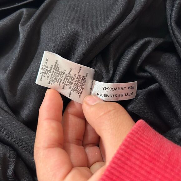 Jessica H Black Multicolor Glitter Dress Size 16 • Long Sleeve Party Cocktail Dr - Picture 5 of 10